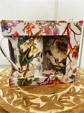 Kent Pottery Floral Pattern Porcelain Mug Set - Multicolor